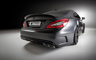 grey Mercedes-Benz vehicle, Prior Design, Mercedes-Benz, Mercedes-Benz CLS PD550 Black Edition, Mercedes-Benz CLS HD wallpaper