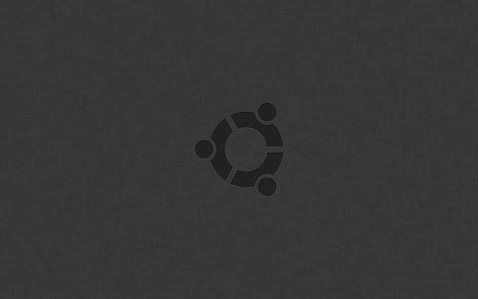 round gray logo HD wallpaper