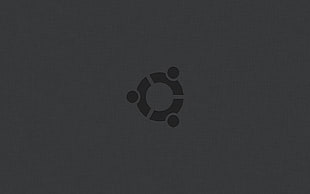 round gray logo