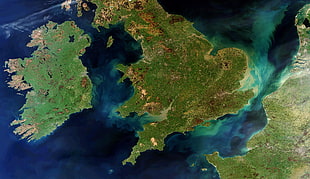 map, England, Ireland, Wales