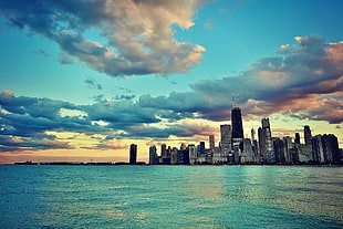 panoramic photography of city building digital wallpaper, Chicago, city HD wallpaper