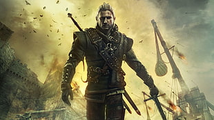 game illustration, The Witcher, video games, The Witcher 2: Assassins of Kings HD wallpaper
