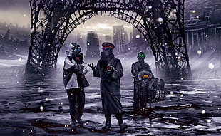 three persons digital art, Romantically Apocalyptic , Vitaly S Alexius HD wallpaper