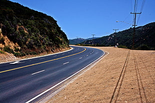 asphalt road, street, road, USA, landscape