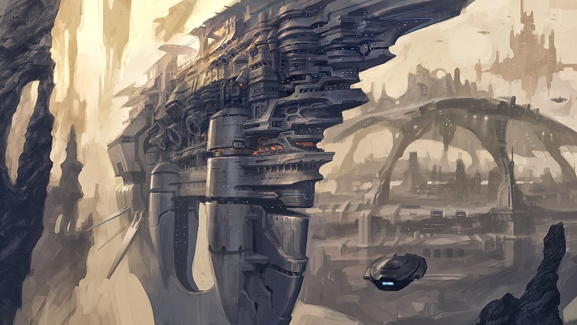 Spacecraft Wallpaper Science Fiction Futuristic Concept Art Images, Photos, Reviews