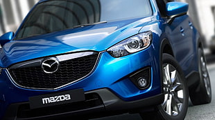 blue Mazda CX SUV, Mazda, Mazda CX-5, SUV, blue cars