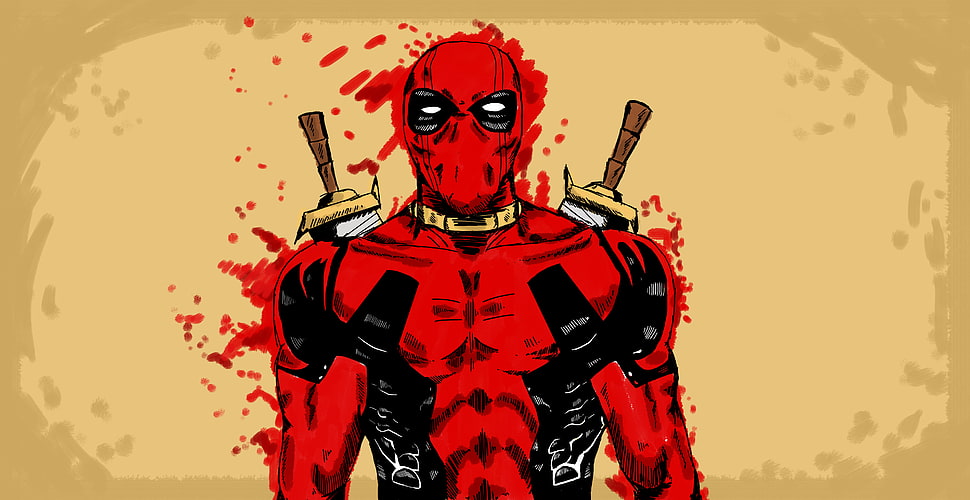 Deadpool illustration HD wallpaper
