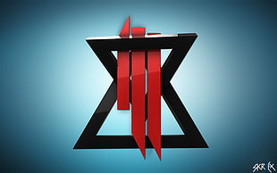 SKR logo, Skrillex, music, logo