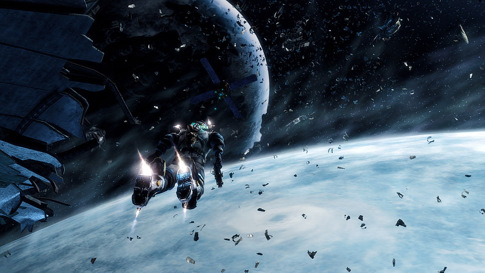 character in suit floating in outer space digital wallpaper, Dead Space, Dead Space 3 HD wallpaper