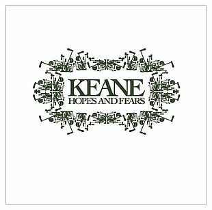 Kean Hopes and Fears text, KEANE, album covers
