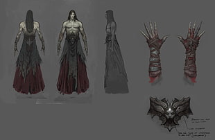 comic character illustration, Castlevania: Lords of Shadow, video games, concept art