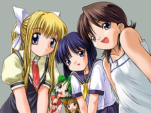 four female anime characters