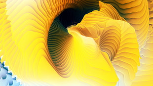 yellow artwork digital wallpaper