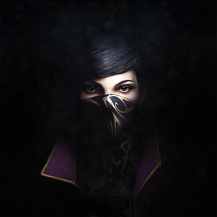 female game character digital wallpaper, dishonored 2, video games, Dishonored