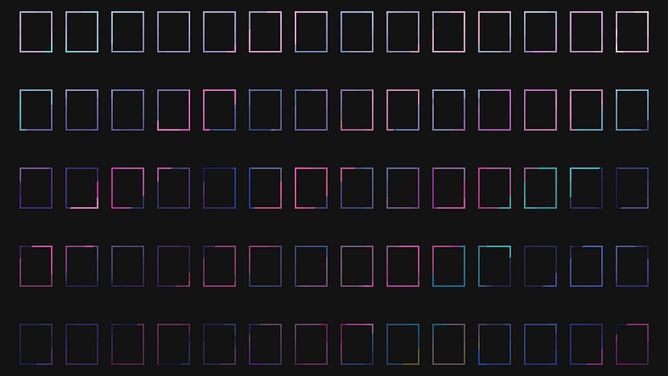 black and green square digital wallpaper, abstract HD wallpaper