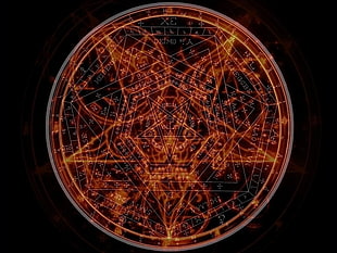 black and red pentagram illustration, pentagram, occultism