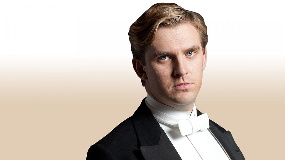 man wearing black peak lapel suit jacket HD wallpaper