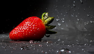red strawberry, Strawberry, Drops, Berry