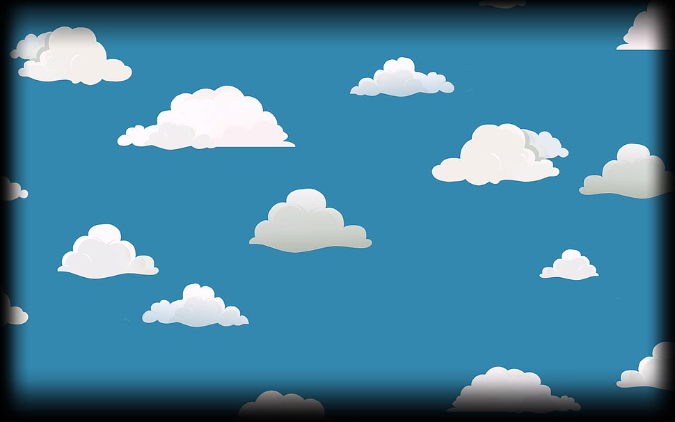 clouds, artwork, minimalism HD wallpaper