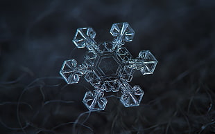 silver-colored snowflakes accessory, snow, snowflake HD wallpaper
