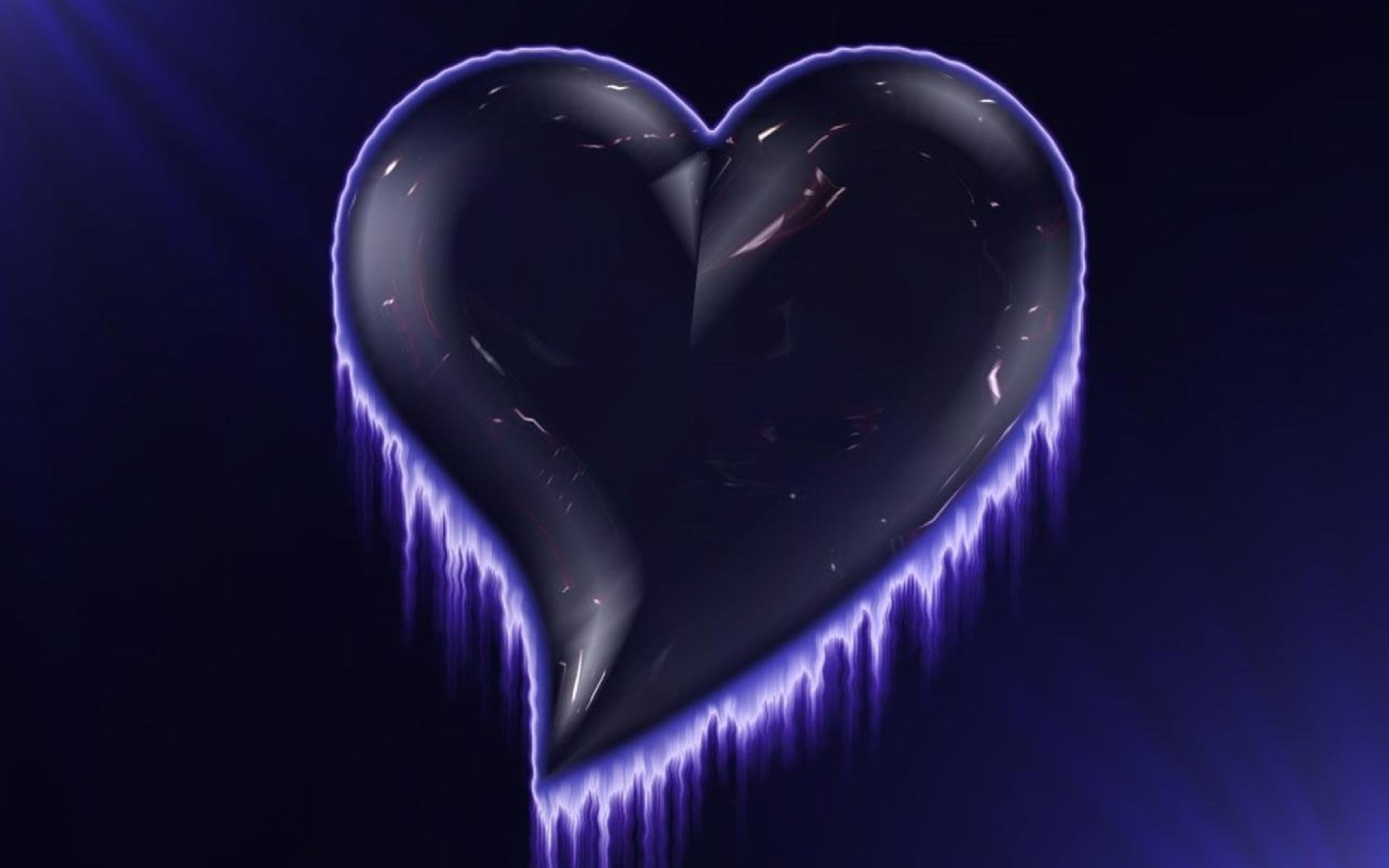 Purple And Black Hearts Background