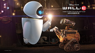 white and black desk lamp, movies, WALL·E, animated movies, Pixar Animation Studios