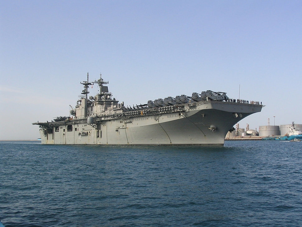 aircraft carrier, ship, military, vehicle, sea HD wallpaper