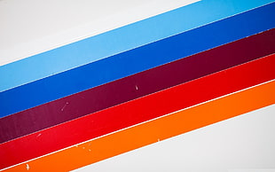 light-blue, blue, maroon, red, and orange striped color, pattern