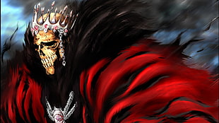 skeleton king 3D wallpaper, Bleach, Espada, Barragan Luisenbarn, skull HD wallpaper