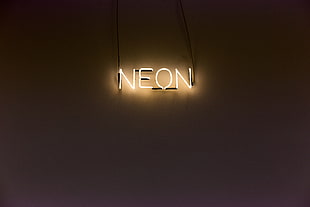 yellow NEON neon light decoration HD wallpaper
