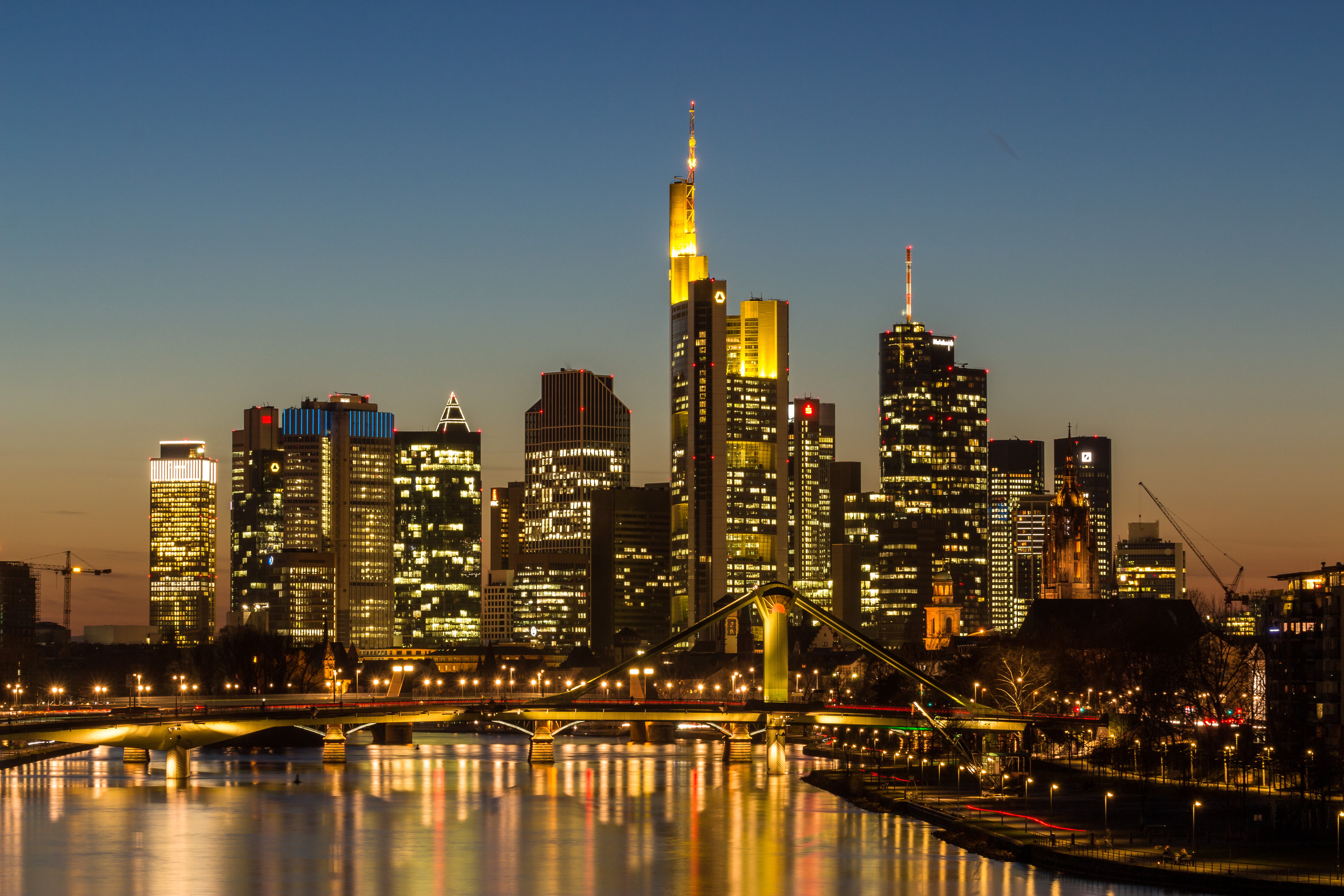 Frankfurt Skyline Wallpaper Hd