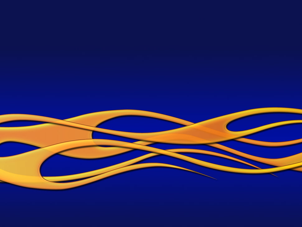 orange tribal illustration HD wallpaper