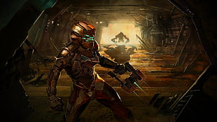 Isaac of Dead Space game wallpaper, Dead Space 2, video games, science fiction, power armor
