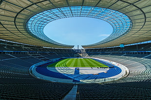 football field, photography, stadium, athletes, Berlin HD wallpaper