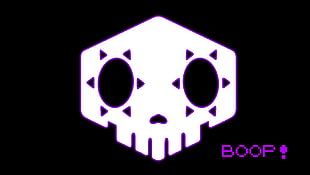 Boop logo, Sombra (Overwatch), skull, boop