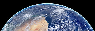earth, Earth, Horizon, Panorama HD wallpaper