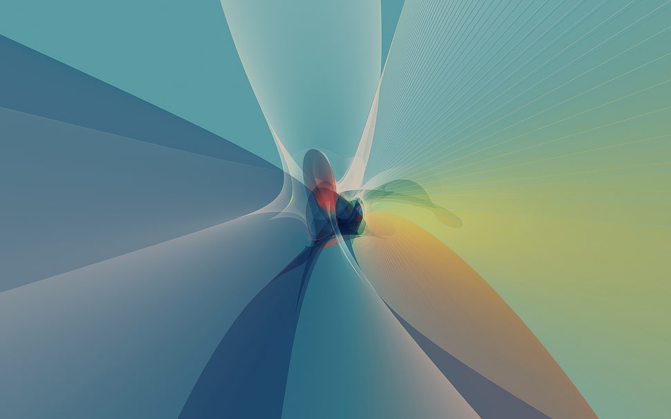 multicolored artwork against blue background HD wallpaper
