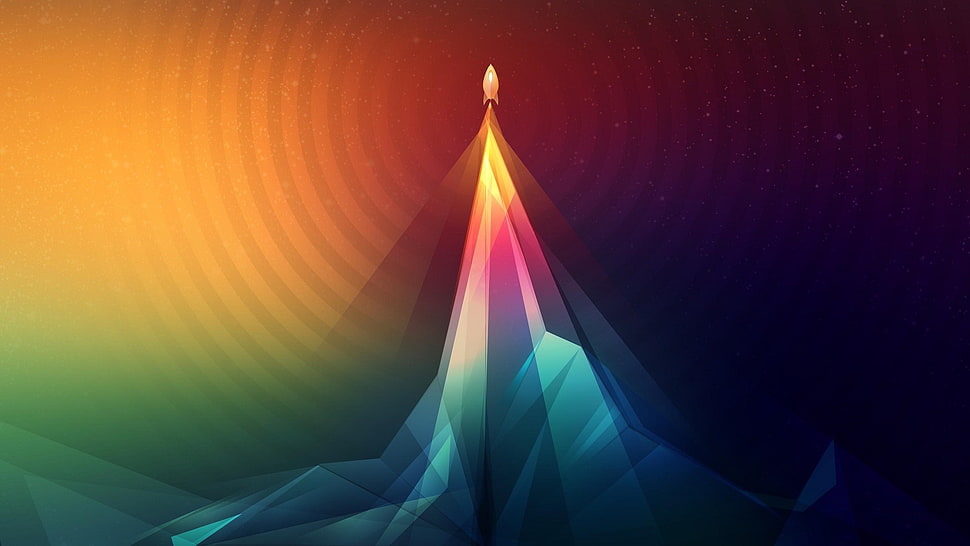 flying rocket digital wallpaper, colorful, rocket HD wallpaper