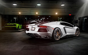 white sports coupe, Novitec, Novitec Torado, Lamborghini Aventador NL2, Lamborghini