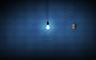white light bulb, lights, Fly, abstract, lightbulb