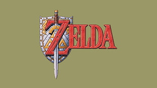Zelda logo, Zelda, Master Sword, The Legend of Zelda, video games