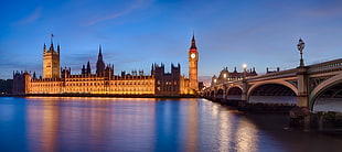 Parliament building, cityscape, city, London, bridge