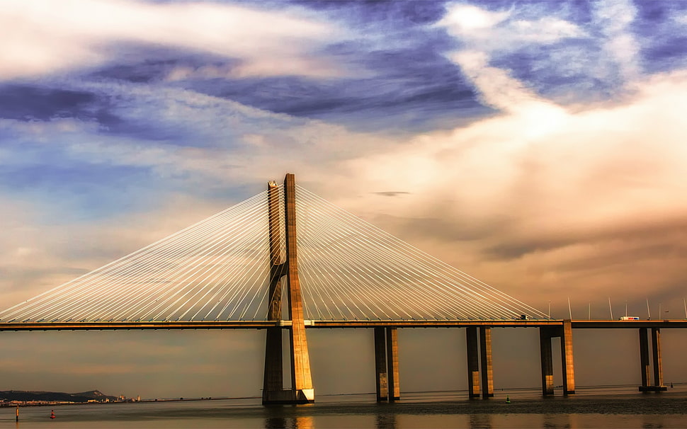brown concrete bridge, bridge HD wallpaper