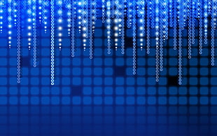 blue digital wallpaper