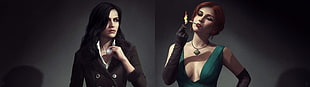 woman in green scoop-neck sleeveless holding black lighter with cigarette photo HD wallpaper