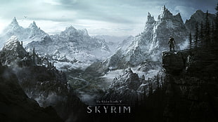 Skyrim digital wallpaper, video games, The Elder Scrolls V: Skyrim