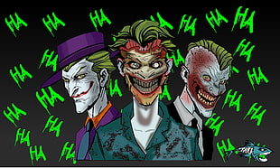 Joker wall paper, Joker, Terror, DC Comics, artwork HD wallpaper