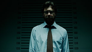 men's blue dress shirt with necktie, La casa de papel , tv series HD wallpaper