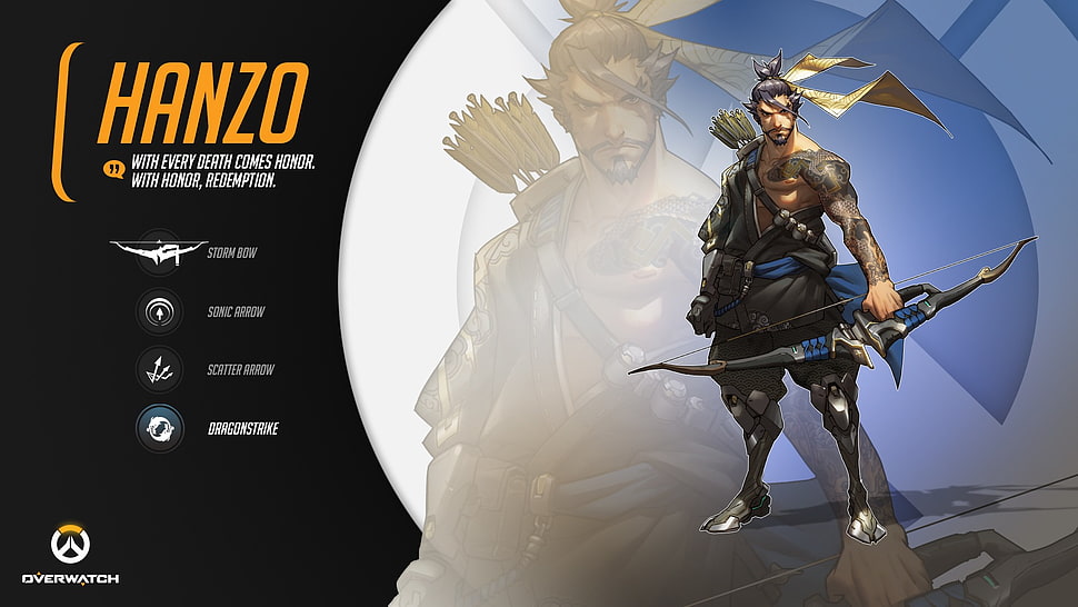 Overwatch Hanzo screenshot, Blizzard Entertainment, Overwatch, video games, archer HD wallpaper
