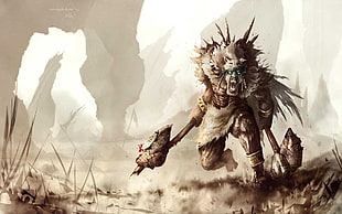 werewolf game wallpaper, fantasy art